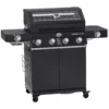 Rösle Gasgrill Videro G4-S Vario+ Nero Schwarz - Modell 2023 - X-DEAL Inkl. Abdeckhaube, Grillplatte Und Drehspieß