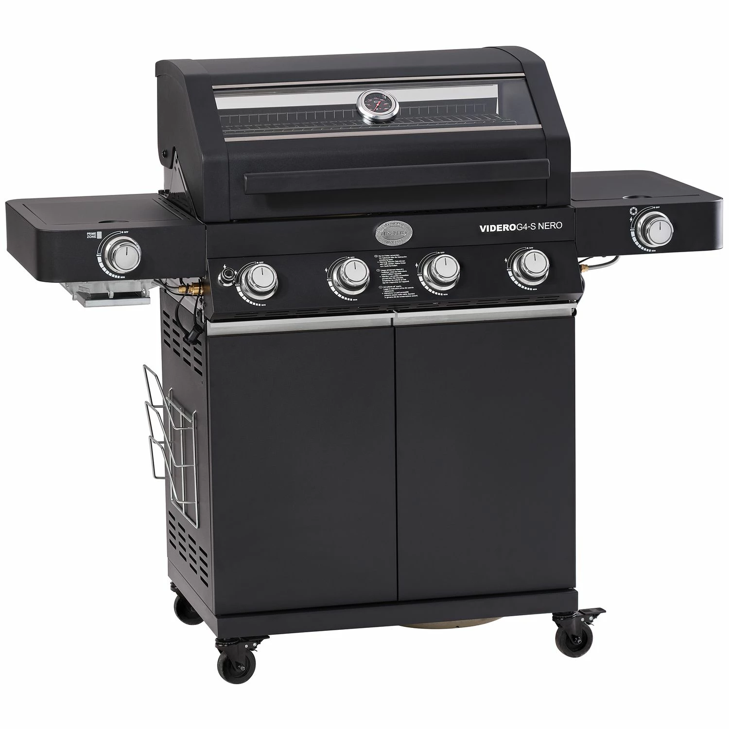 Rösle Gasgrill BBQ-Station Videro G4-S Vario+ Nero Schwarz - Modell 2023 - X-DEAL Inkl. Abdeckhaube