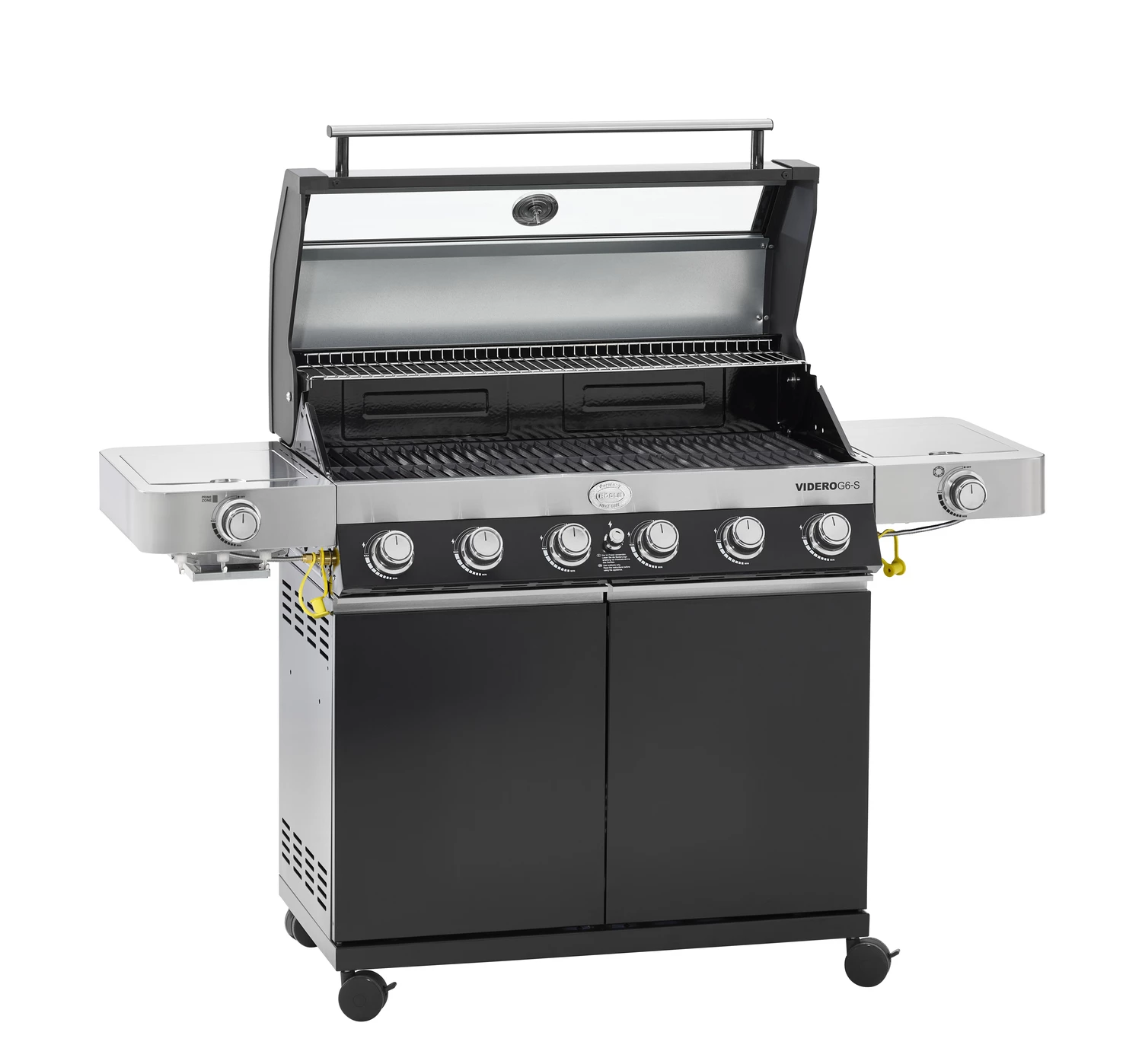 Rösle Gasgrill Videro G6-S VARIO+ Schwarz - Modell 2023 - SMART Deal Inkl. Grillfürst Grill Control – Bild 4