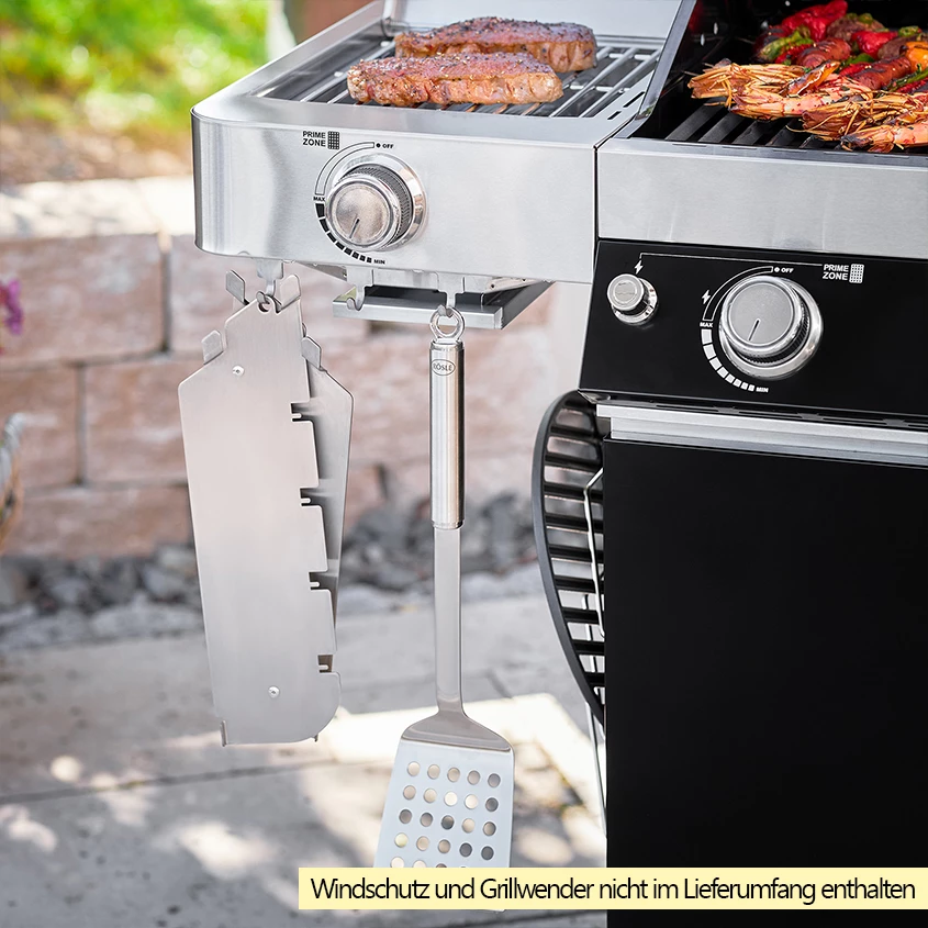 Rösle Gasgrill Videro G6-S VARIO+ Schwarz - Modell 2023 - X-DEAL Inkl. Abdeckhaube, Grillplatte Und Drehspieß – Bild 17