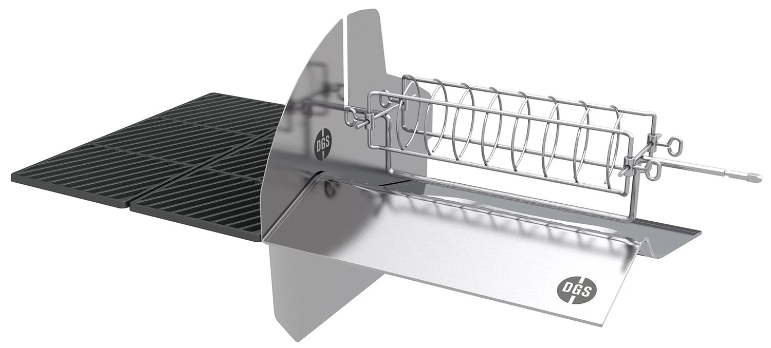 Outdoorchef Dualchef 325 G Gasgrill Mit Seitenkocher + BLAZING ZONE Infrarotbrenner + DGS Gusseisen Grillrost 2 Stk. + DGS Gemüse Grillrost 2 Stk. – Bild 5