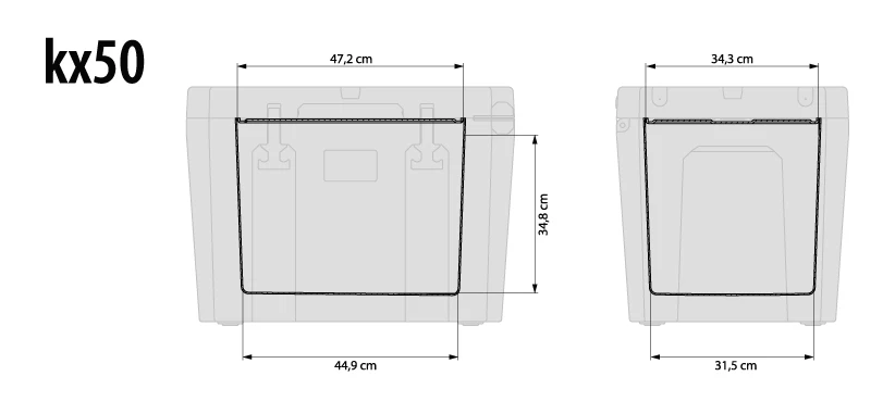Petromax Kühlbox 50 Liter Alpenweiß - Inkl. Sitzkissen, Haft-Unterlage Und Einsatzkorb – Bild 7