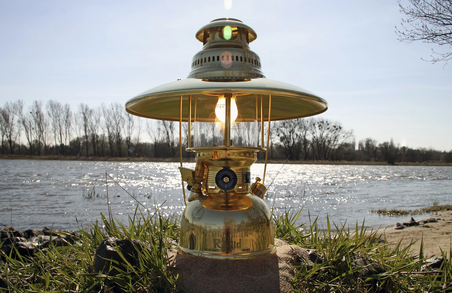 Petromax Petroleumlampe HK500/829 Messing – Bild 16